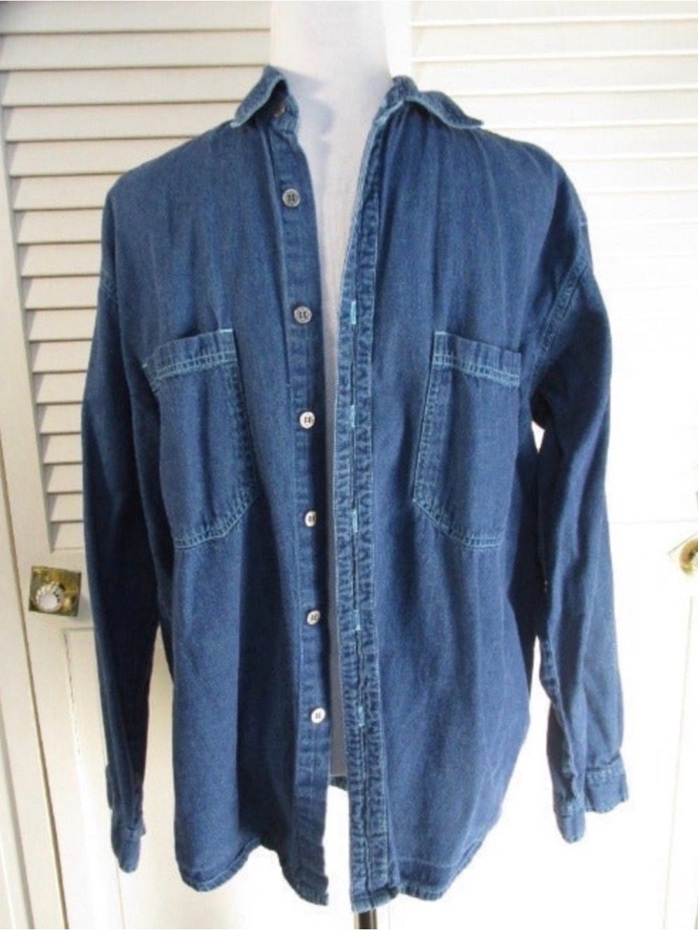 Buckley Unisex Blue Jean Shirt  -  Oversized Small